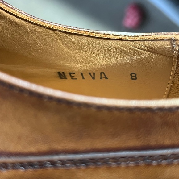Finsbury Neiva brown leather lace up derby dress shoes Made in Spain main image 9